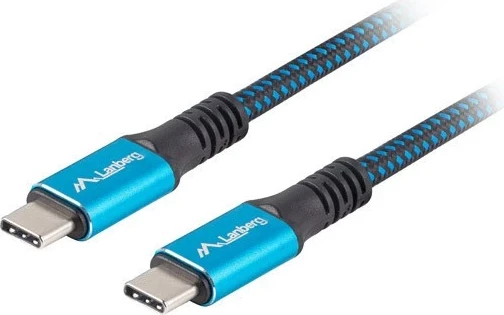 Kabllo Lanberg USB-C, 0.5 m, e kaltër