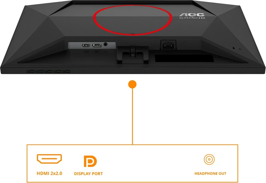 Monitor AOC Q24G4RE, 23.8", Quad HD, 180 Hz, Gaming, LED, Zi-Kuq