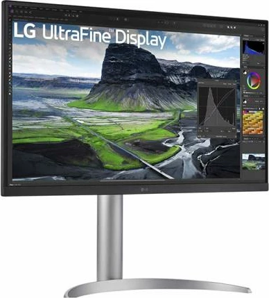 Monitor, LG, UltraFine 27UQ850V-W 27UQ850VW (27UQ850V-W.AEU), 27 inç 4K, argjendtë, e zezë, e bardhë