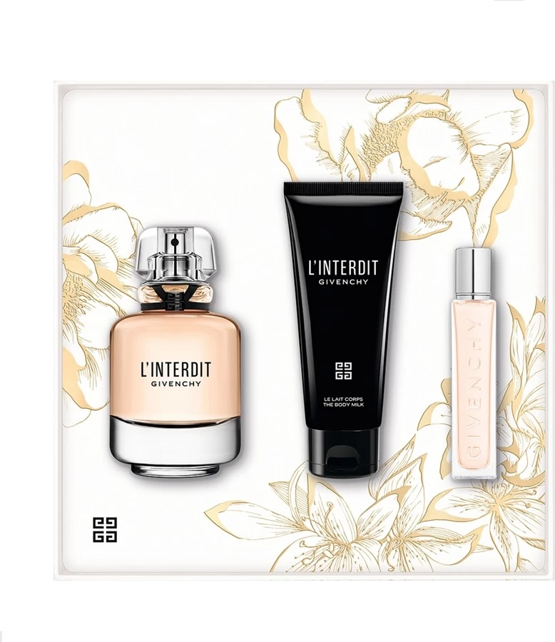 Set Eau de Parfum për femra Givenchy L'Interdit, 80ml + 12.5ml + 74ml