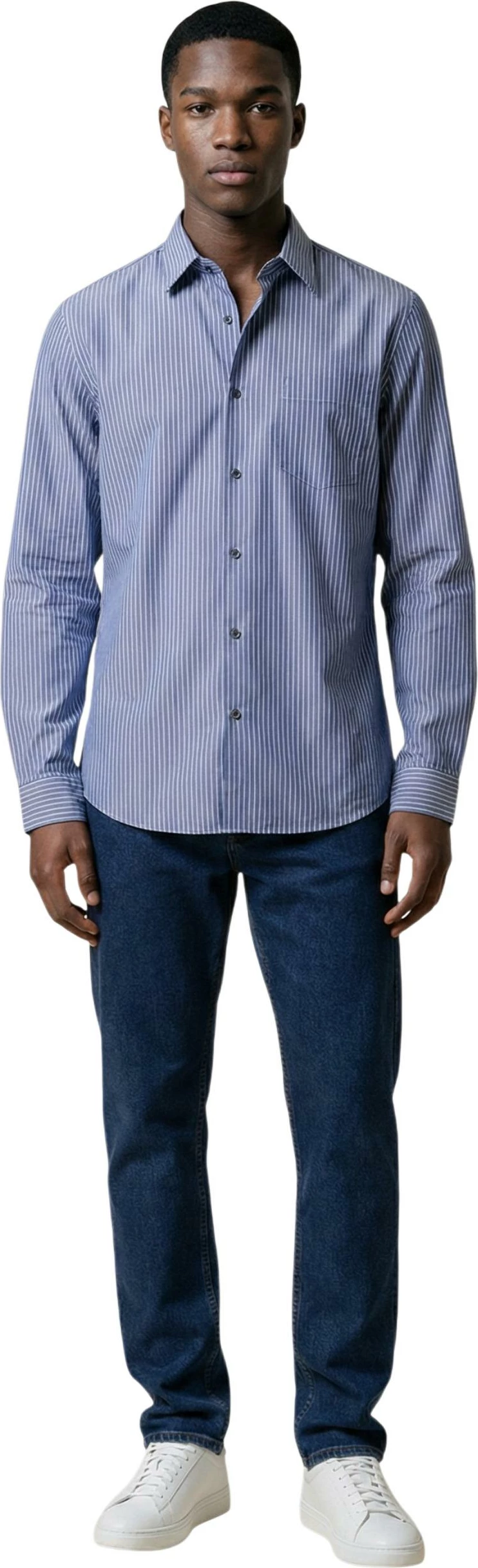 Këmishë për meshkuj Armani Exchange XM002113 AF22549, blu-bardhë [Madhësia: M]