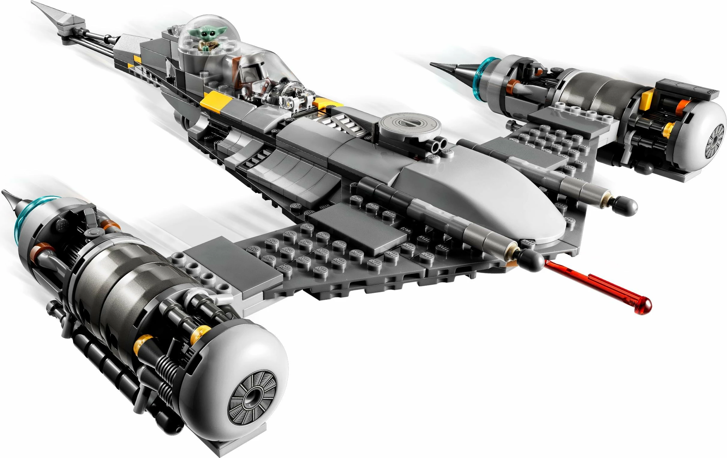 Set LEGO Star Wars 75325 The Mandalorian’s N-1 Starfighter, 412 pjesë, gri