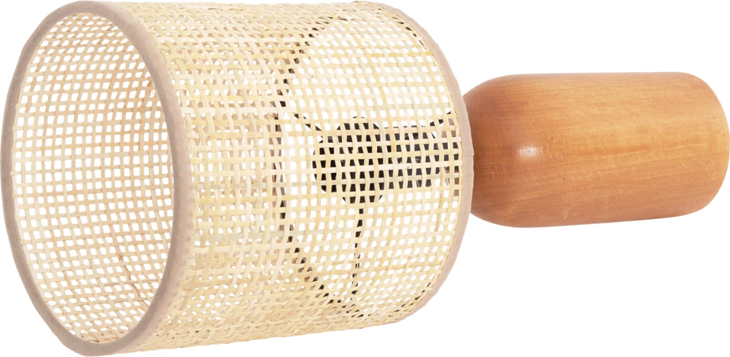 Llambë tavoline LYKTUR FH4709, kapak shportë, bazë druri, Φ15,5x35,5H cm