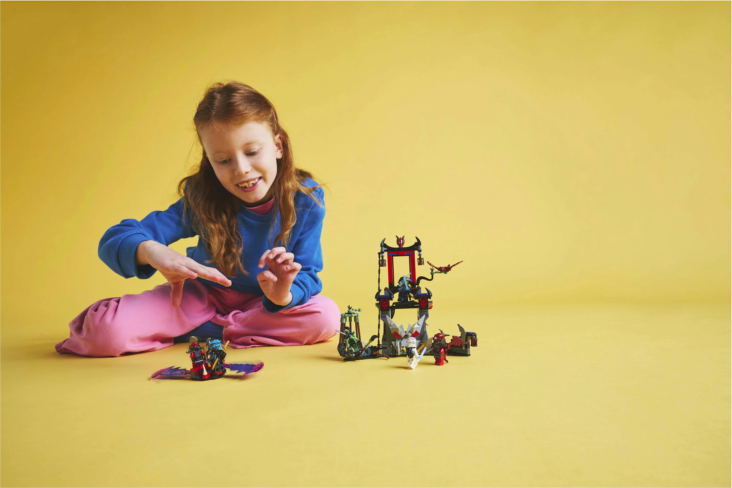 Set ndërtimi LEGO NINJAGO 71841 Dragonian Storm Village, 305 copë, 7+, shumëngjyrësh