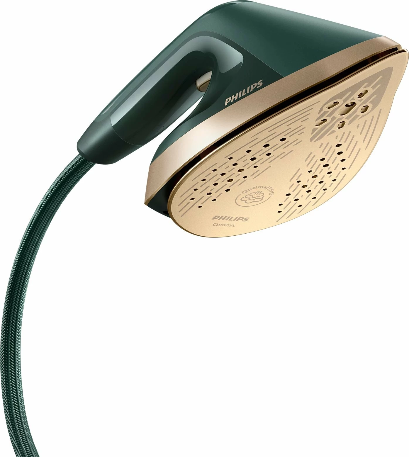 Hekur me avull all-in-one Philips AIS6020/70, 45 g/min, rezervuar 1.1 L, OptimalTEMP, Calc-Clean, jeshile