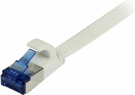 Kabllo rrjeti Synergy21 RJ45 CAT6A, 0.15m, 500MHz, U/FTP, e sheshtë, TPE Superflex, e bardhë