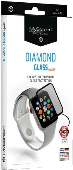 Xham mbrojtës MyScreen protector Diamond Glass 3D për Samsung Watch Ultra 49mm, argjendtë, me EasyApp KIT