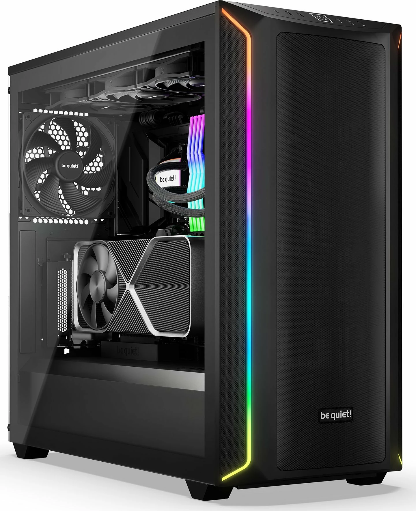 Kasë be quiet! Shadow Base 800 DX BGW61 Midi Tower ATX/eATX, ARGB, xham i temperuar, 3x 140mm PWM, USB-C, e zezë