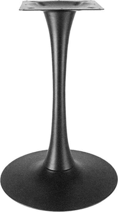 Bazë tavoline metalike, ngjyrë e zezë, D50x72cm