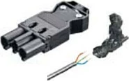 Steker Bachmann 375.517, për kabllo 6.5–10.5 mm, 0.75–2.5 mm², i zi