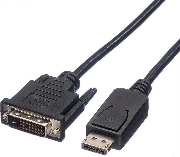 Kabllo ROLINE DisplayPort në DVI-D, 1.5 m, 1920x1200, e zezë