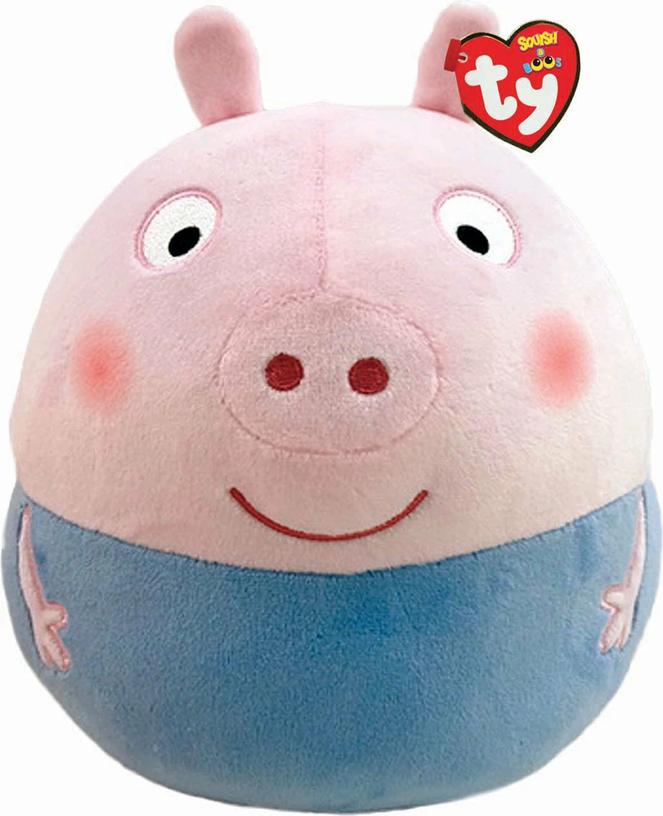  Lodër Ty Squish-a-Boos - George Pig 23cm Soft Toy