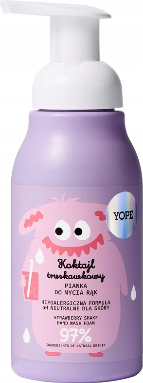 Shkumë për larjen e duarve Yope Strawberry Shake për fëmijë 300ml