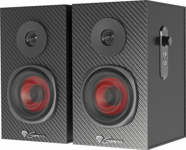 Altoparlantë për kompjuter GENESIS Helium 200 NCS-1305 20W 2.0, zi me të kuqe