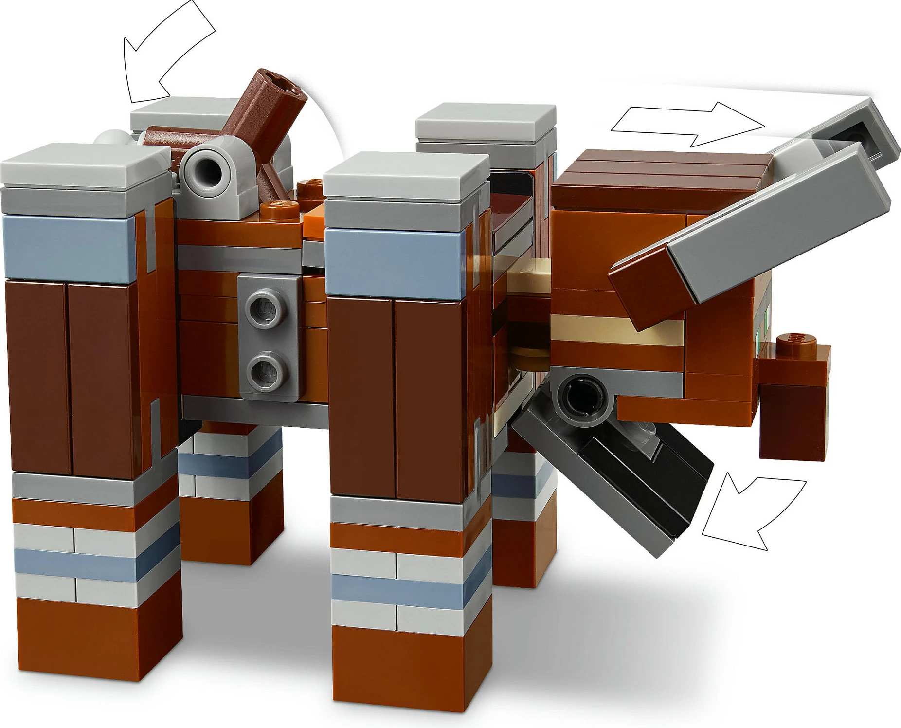 Set ndërtimi LEGO Minecraft The Pillager Outpost and Ravager 21278, 665 copë, shumëngjyrësh
