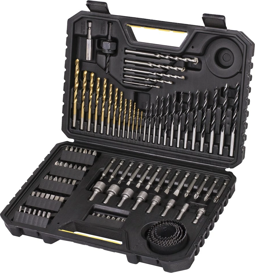 Set burgjish Stanley STA7205, 100 copë, me kuti, e zezë