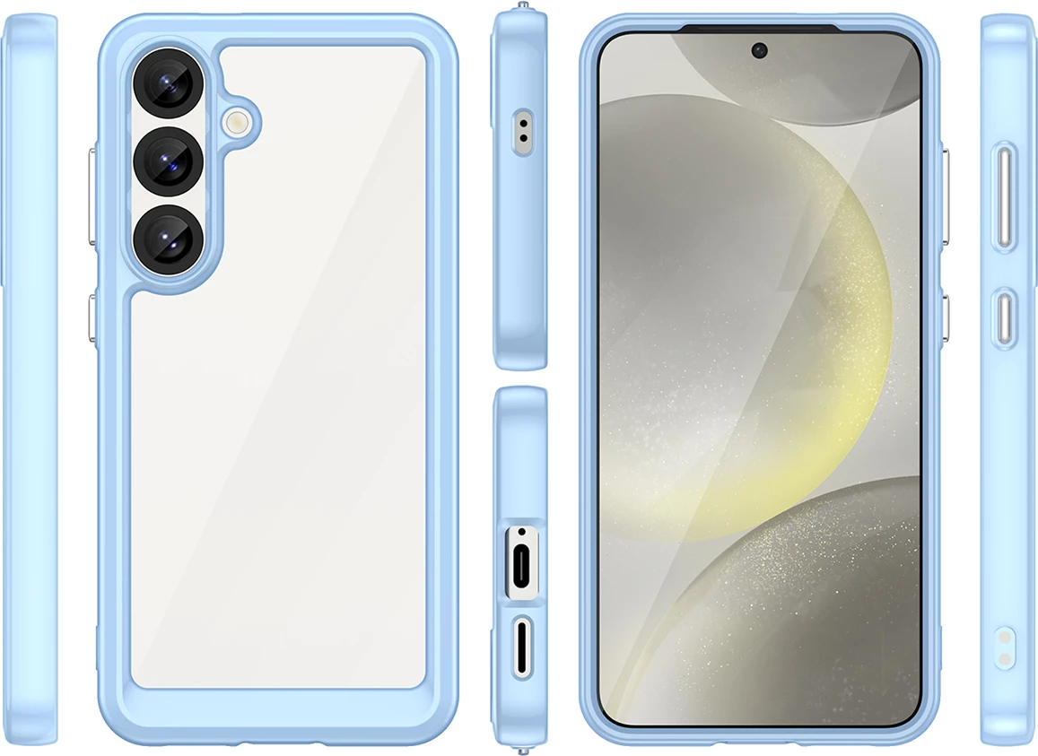 Mbështjellës Hurtel Outer Space Case për Samsung Galaxy S25, TPU/PC, Kaltër