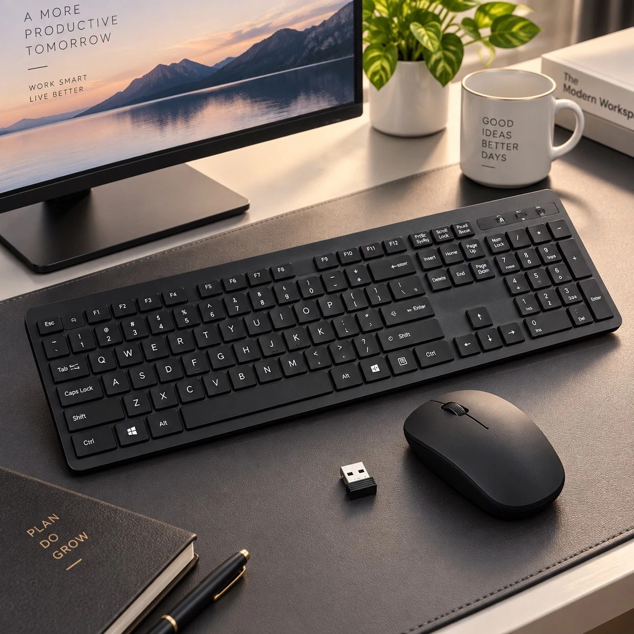 Set RF-8011 – Tastierë dhe Maus pa Kabllo me Marrës USB
