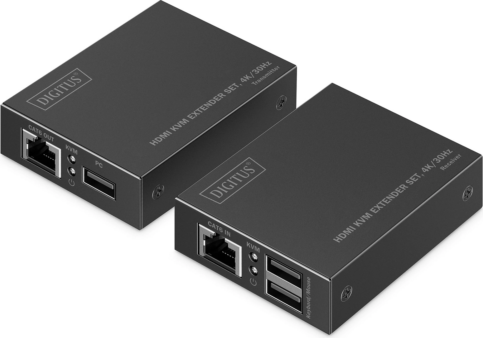 KVM Extender HDMI Digitus 4K/30Hz, Cat6 deri 70m, i zi