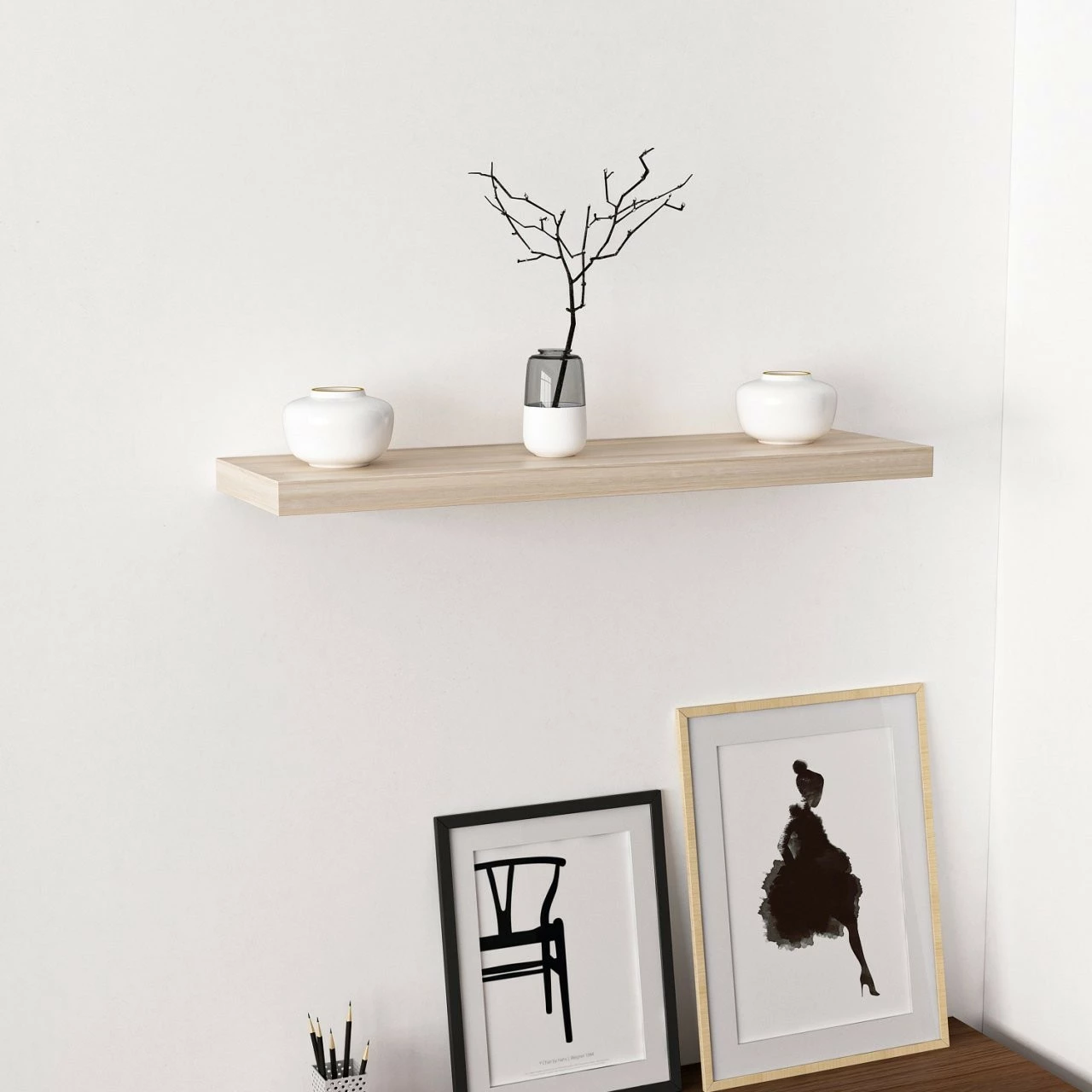 Raft muri Skye Decor, ngjyrë Sonomo, 80 cm