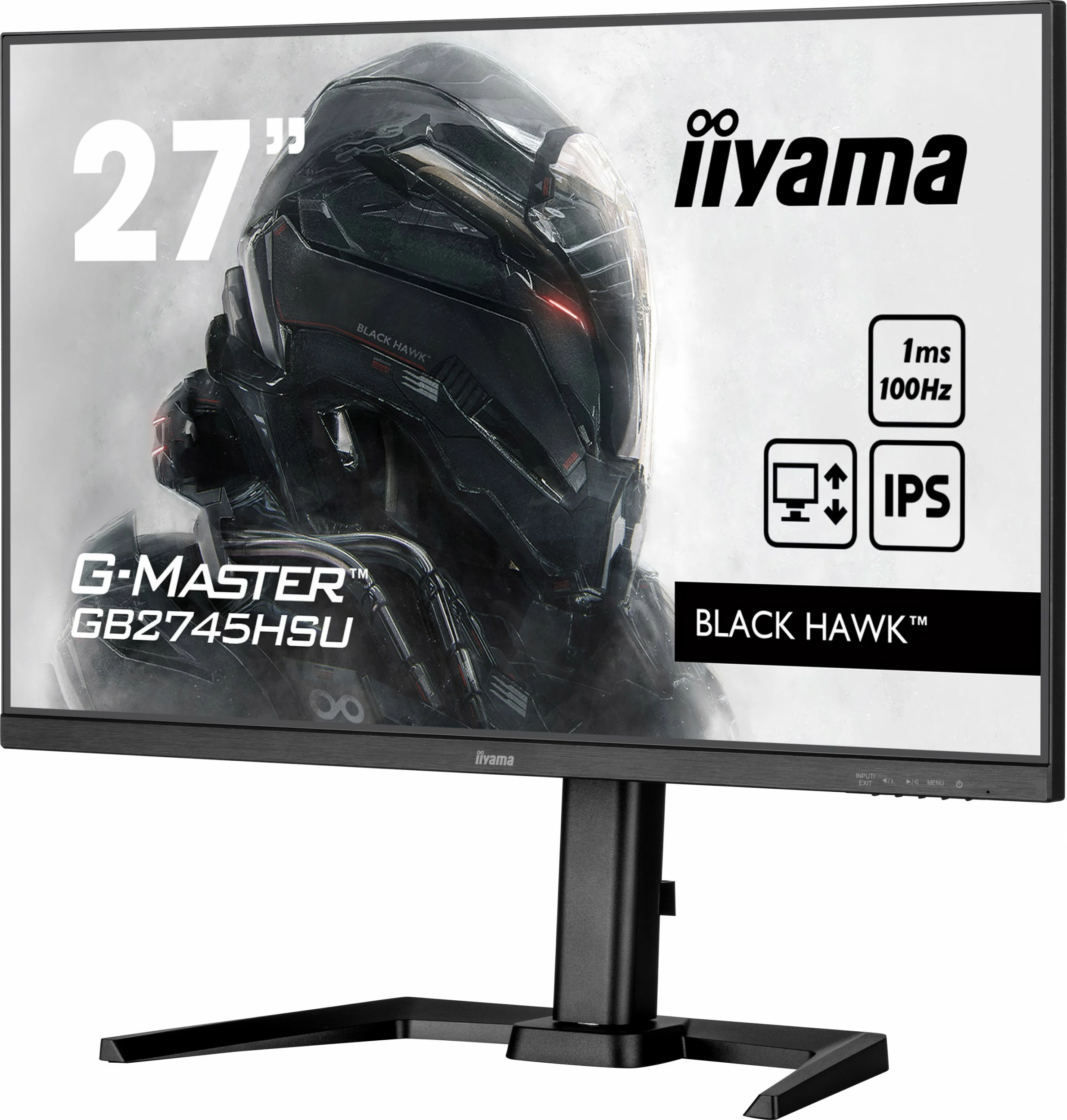 Monitor iiyama G-MASTER GB2745HSU-B2, 27", Full HD, IPS, 1ms, 100Hz, zi