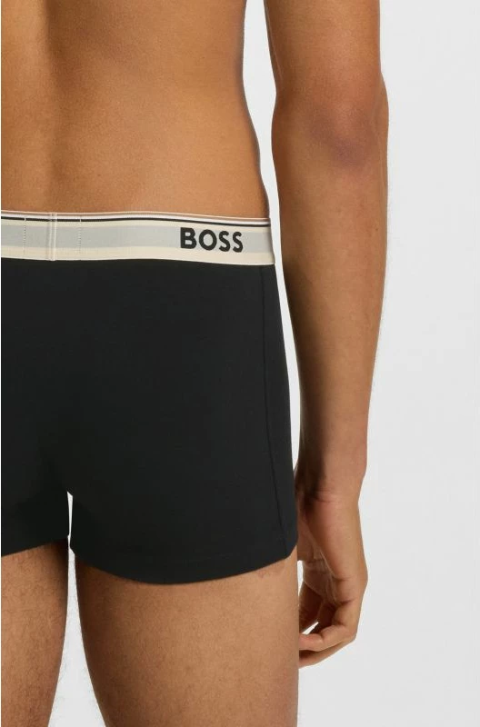 Të brendshme meshkuj Boss Bodywear Trunk 3P, të zeza, set prej 3 copë