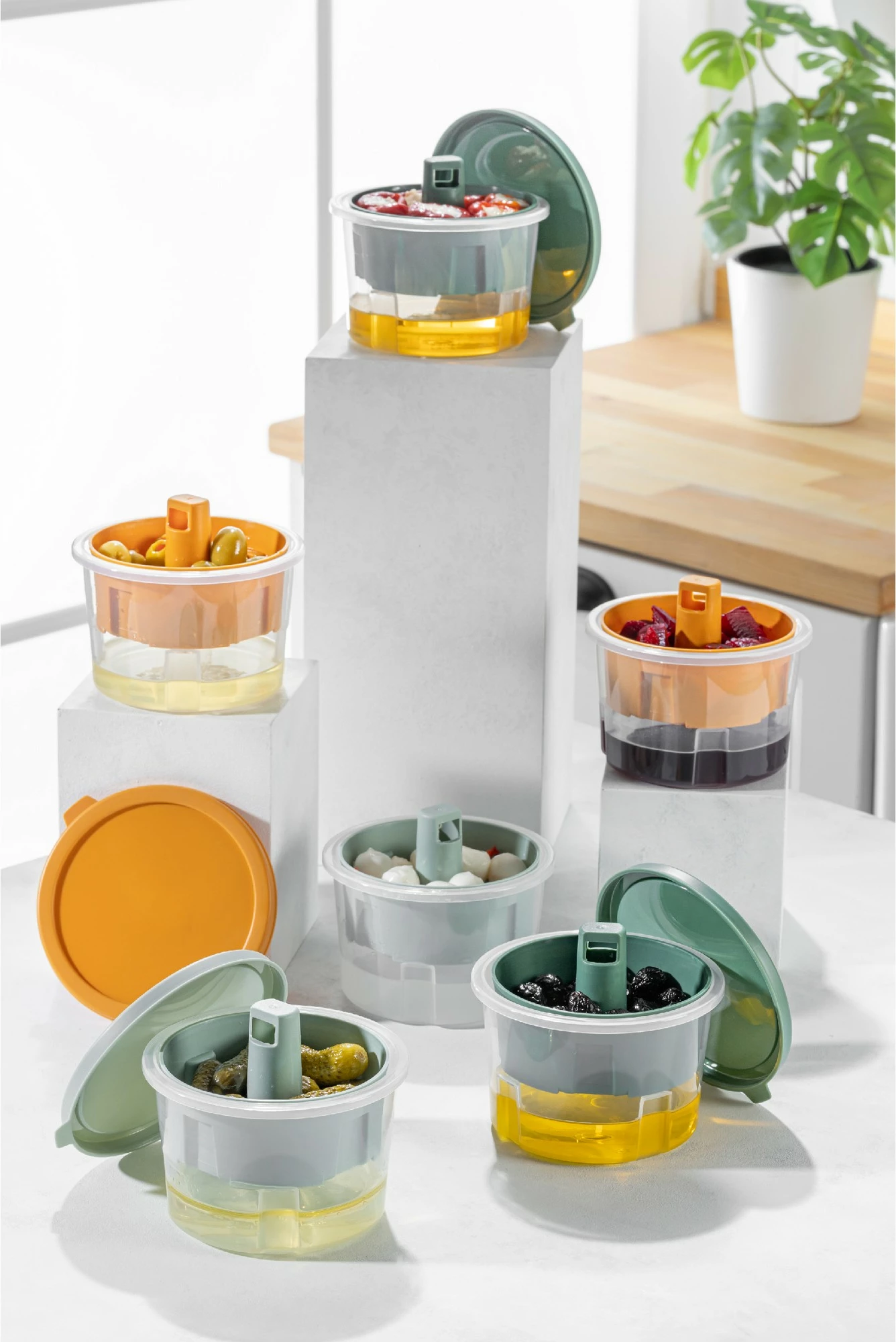 Kutí për ruajtje Hermia, SLMRTEKLI v2, shumëngjyrëshe, 12x8cm, 650ml