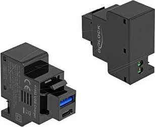 Modul karikimi DeLOCK 41482, Keystone, USB-C PD + USB-A, 20W, i zi