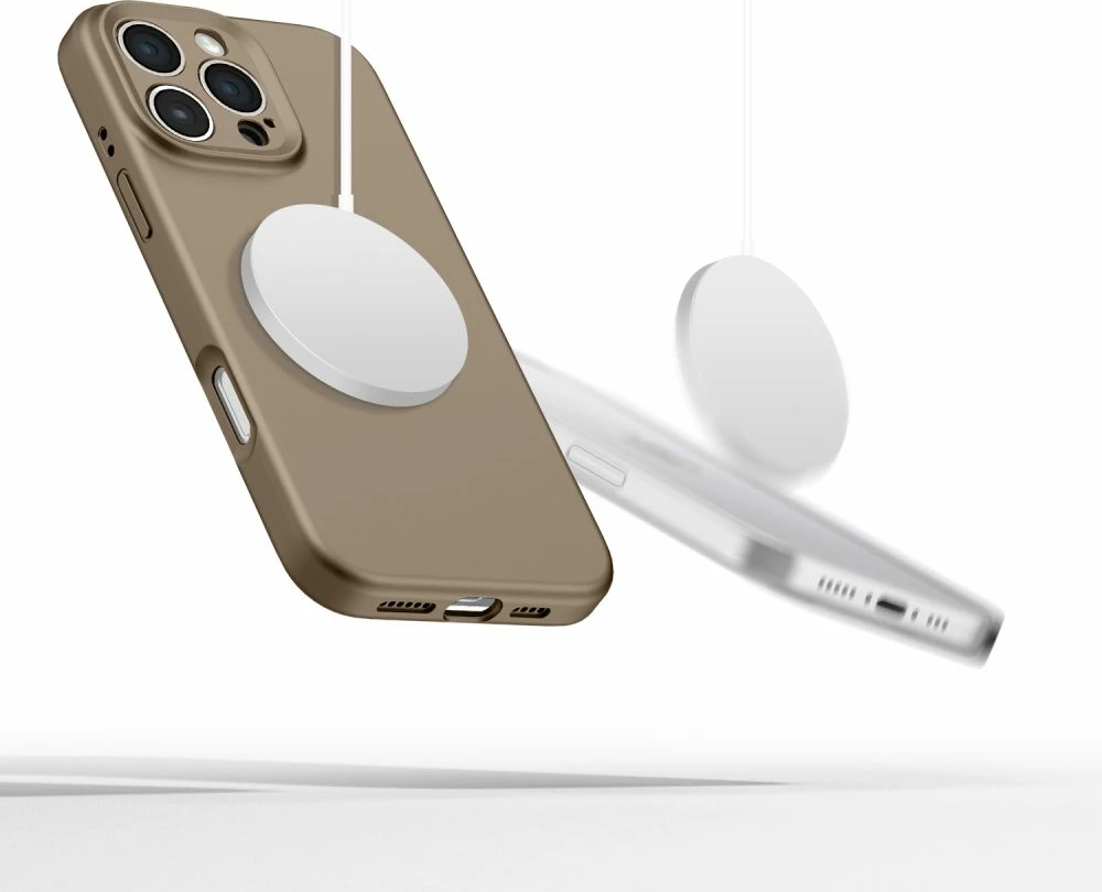 Mbështjellës Tech-Protect Liquid Silicone MagSafe për iPhone 16 Pro Max, Kafe