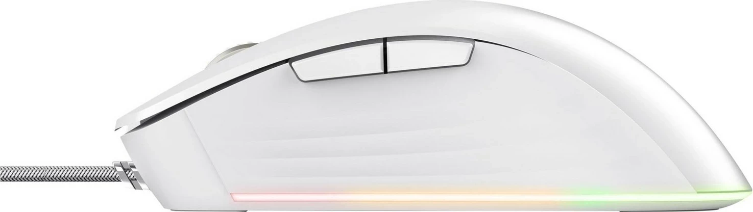 Maus Trust GXT 924 Ybar+ gaming, RGB, kabllo i thurur, i bardhë