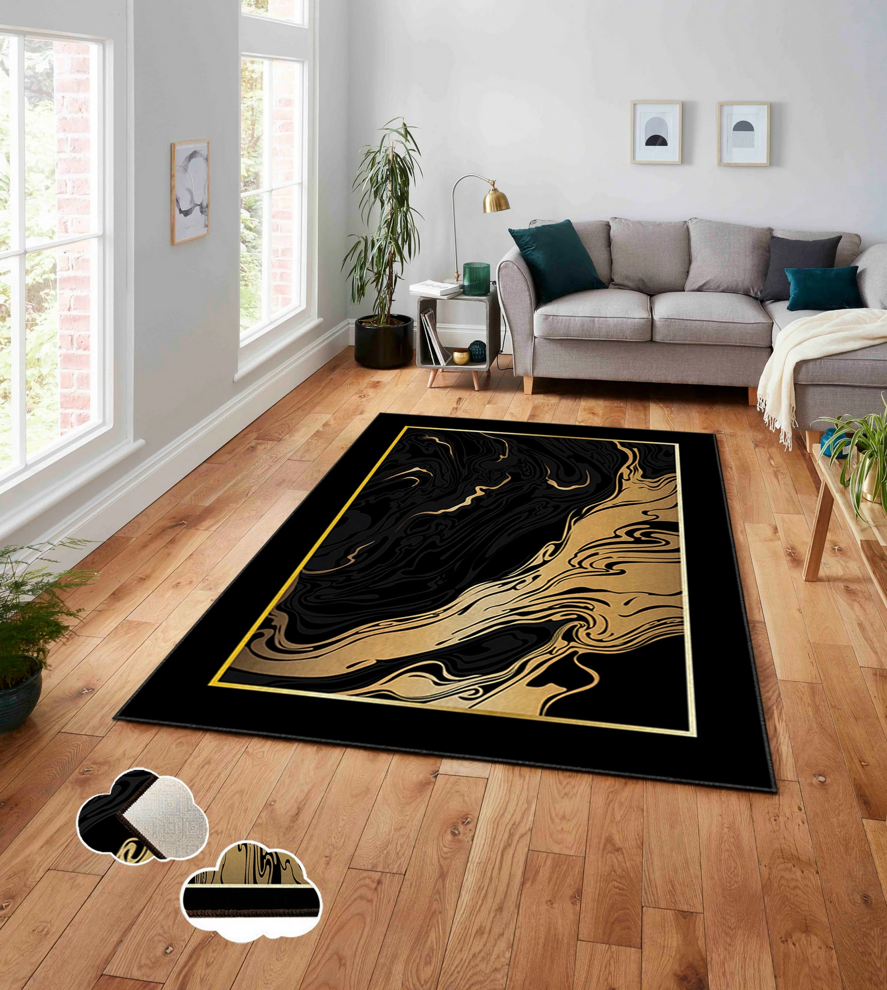 Qilim dekorativ, shumëngjyrësh, Conceptum Hypnose, 100x180cm, Asr Crpt-79