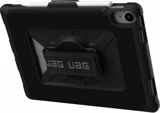 Mbështjellës UAG Metropolis për iPad 10.9" (10 gen), me mbajtëse për Apple Pencil dhe rrip pëllëmbe, i zi