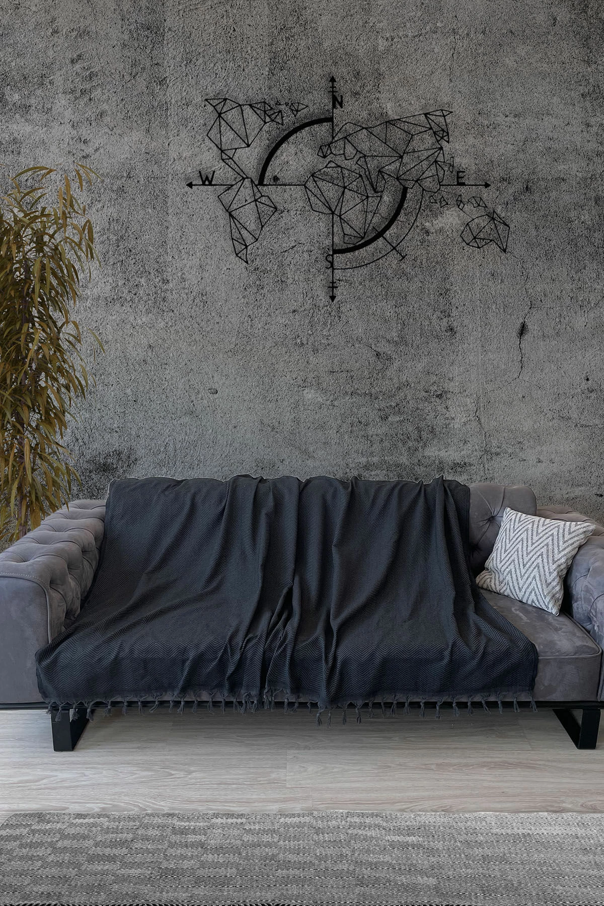 Batanije Double Pique, ngjyrë e zezë, Sidney, 200x230cm