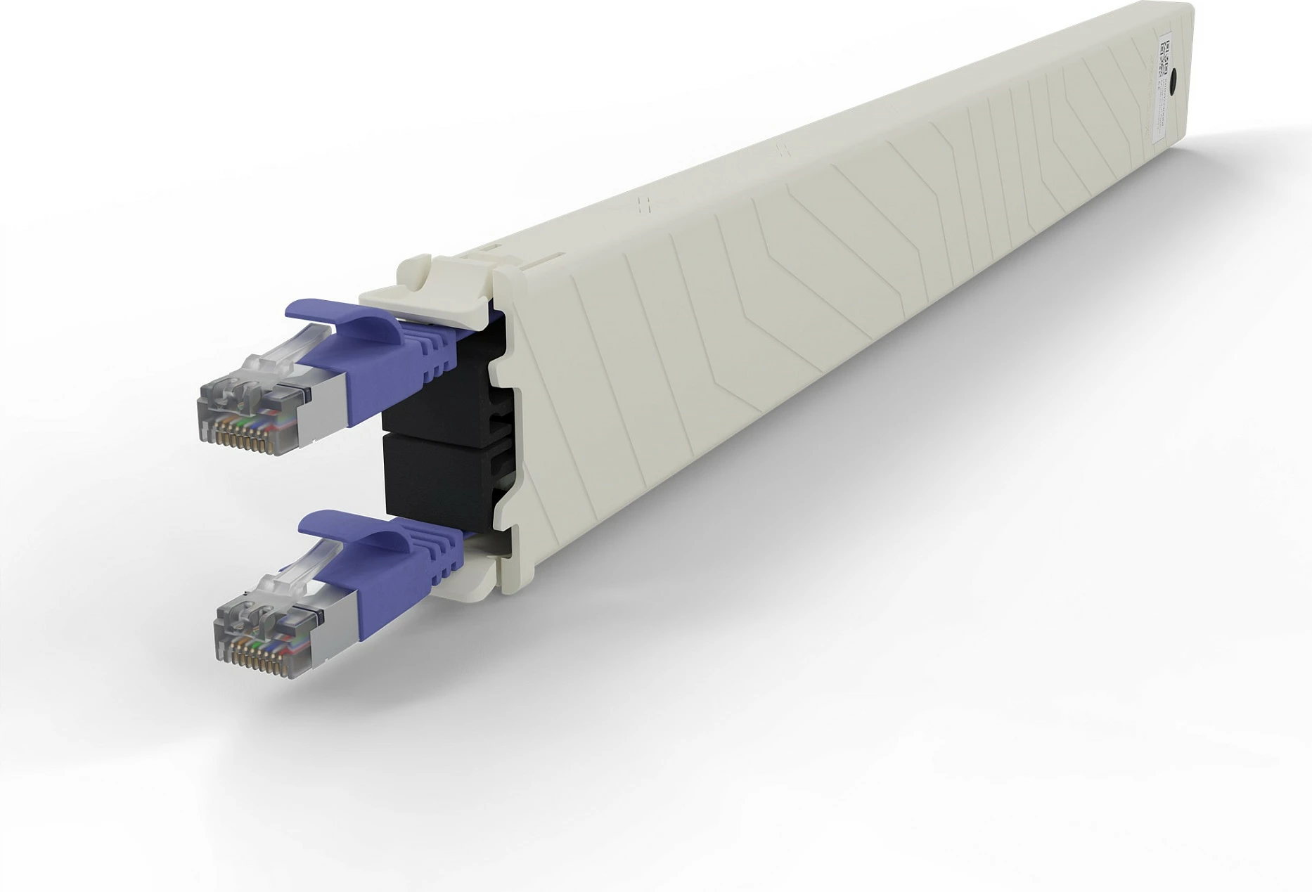 Kasetë kablloje rrjeti PATCHBOX .one 8RU, Cat6a 0.8m STP RJ-45, vjollcë