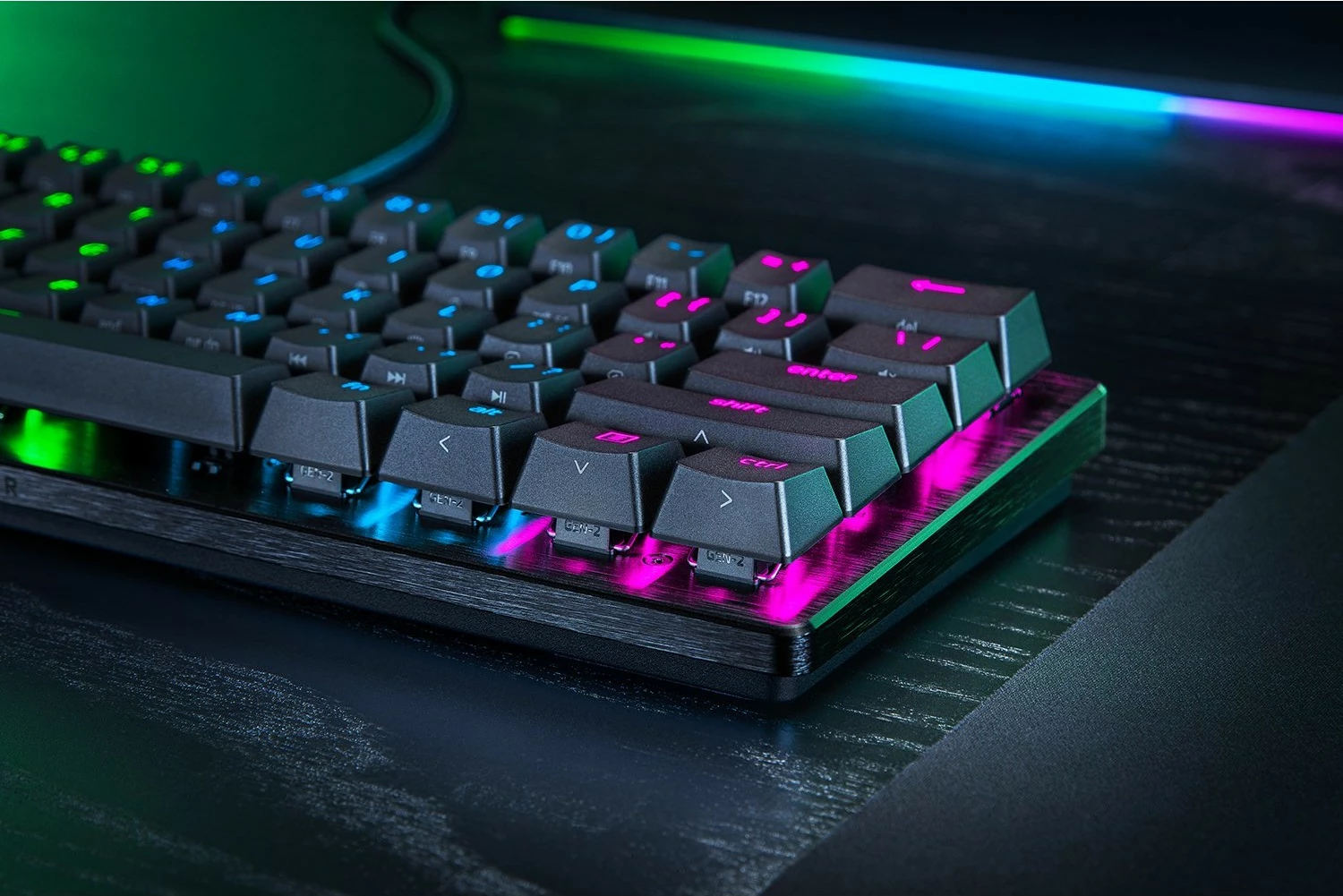 Tastierë Razer Huntsman V3 Mini, mekanike, RGB, DE