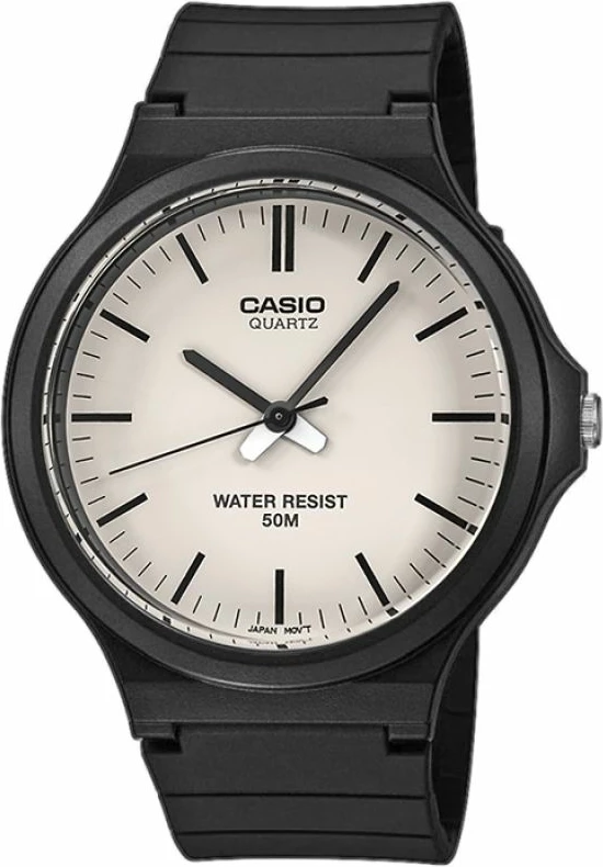 Orë dore për meshkuj Casio, e zezë