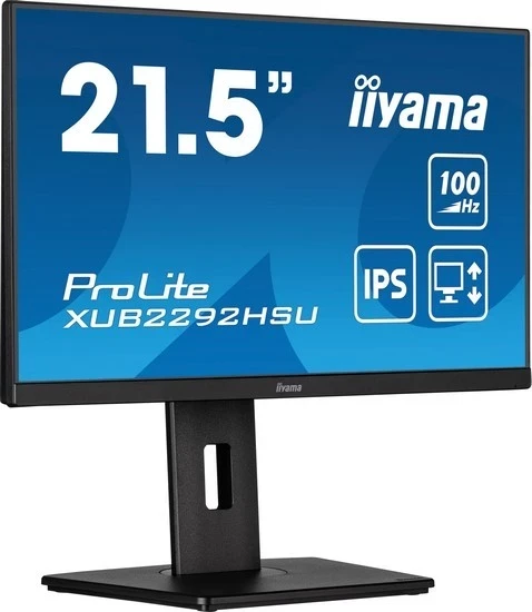 Monitor iiyama ProLite XUB2292HSU-B6, 21 inç, Full HD, IPS, zi