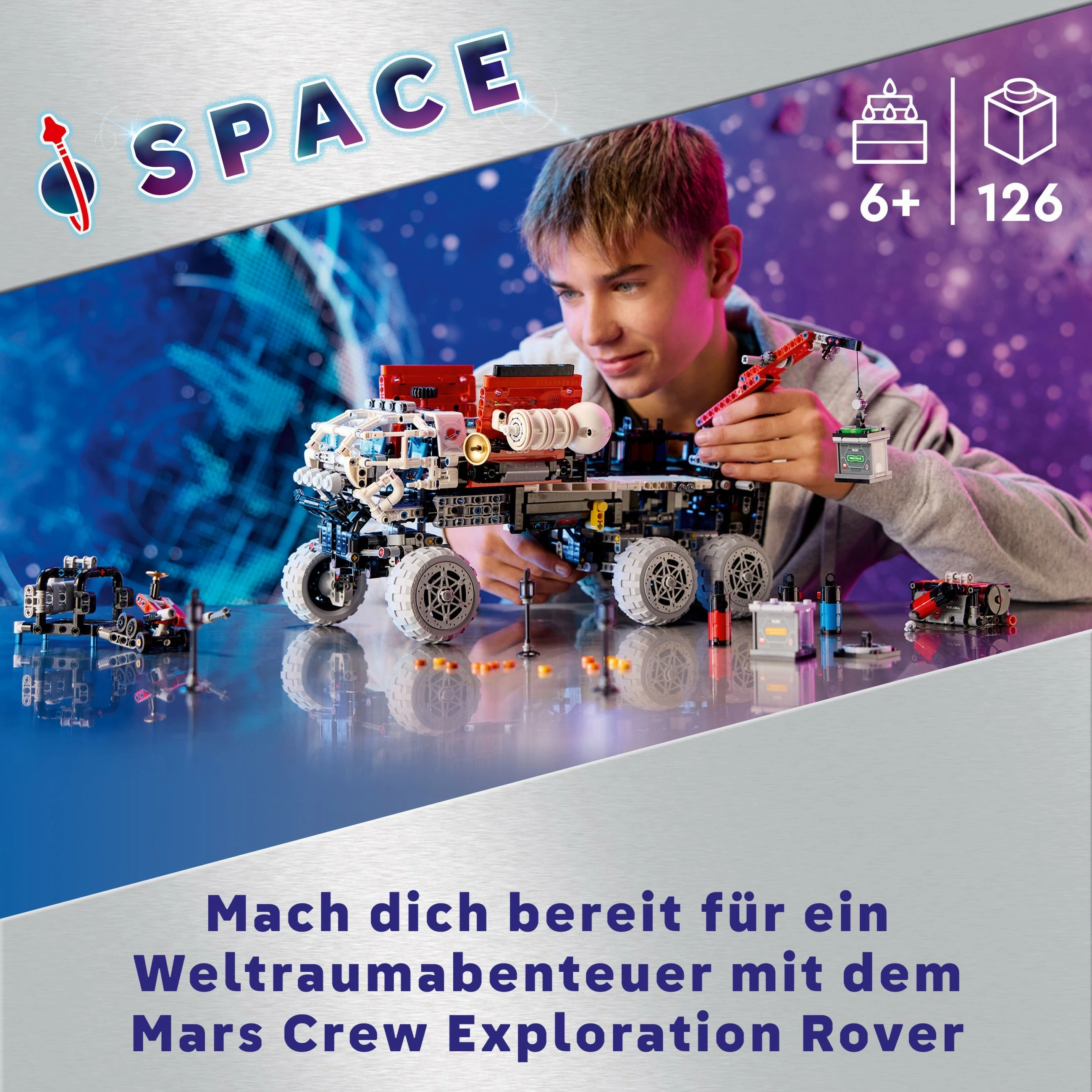 Set ndërtimi LEGO Mars Crew Exploration Rover, 11 vjeç+, 1599 pjesë, shumëngjyrësh