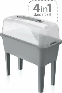 Mini serë Prosperplast DREP770-S433 52 L 38×77×82 cm me kapak, antracit