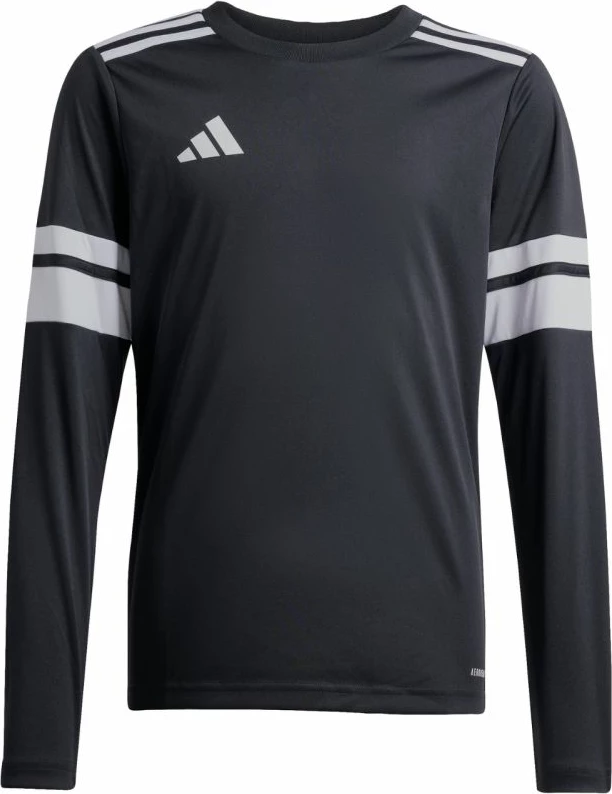 Fanellë me mëngë të gjata për fëmijë adidas, e zezë dhe e bardhë [Madhësia: 140 cm]