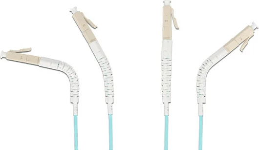 Kabllo fibër optike DeLOCK LC duplex në LC duplex, OM3 multimode, 3 m, aqua
