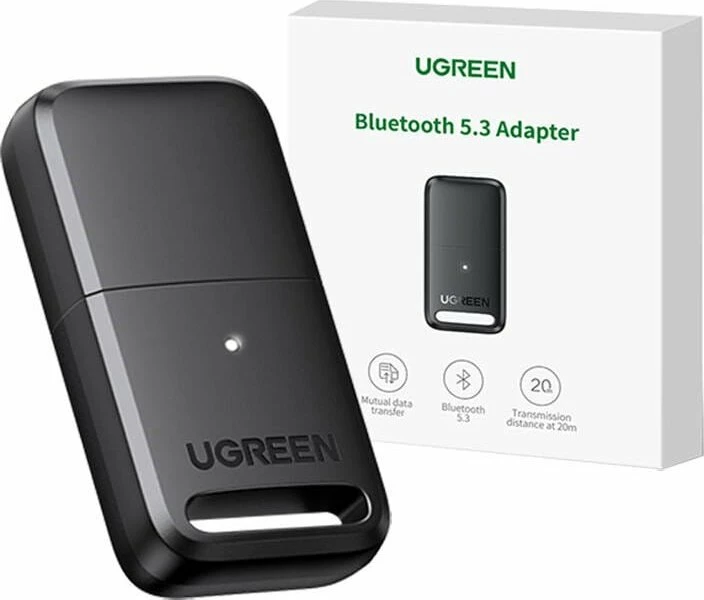 Adapter Bluetooth USB-A Ugreen CM591 (UGR5590), Bluetooth 5.3, LED, rreze 20 m, i zi