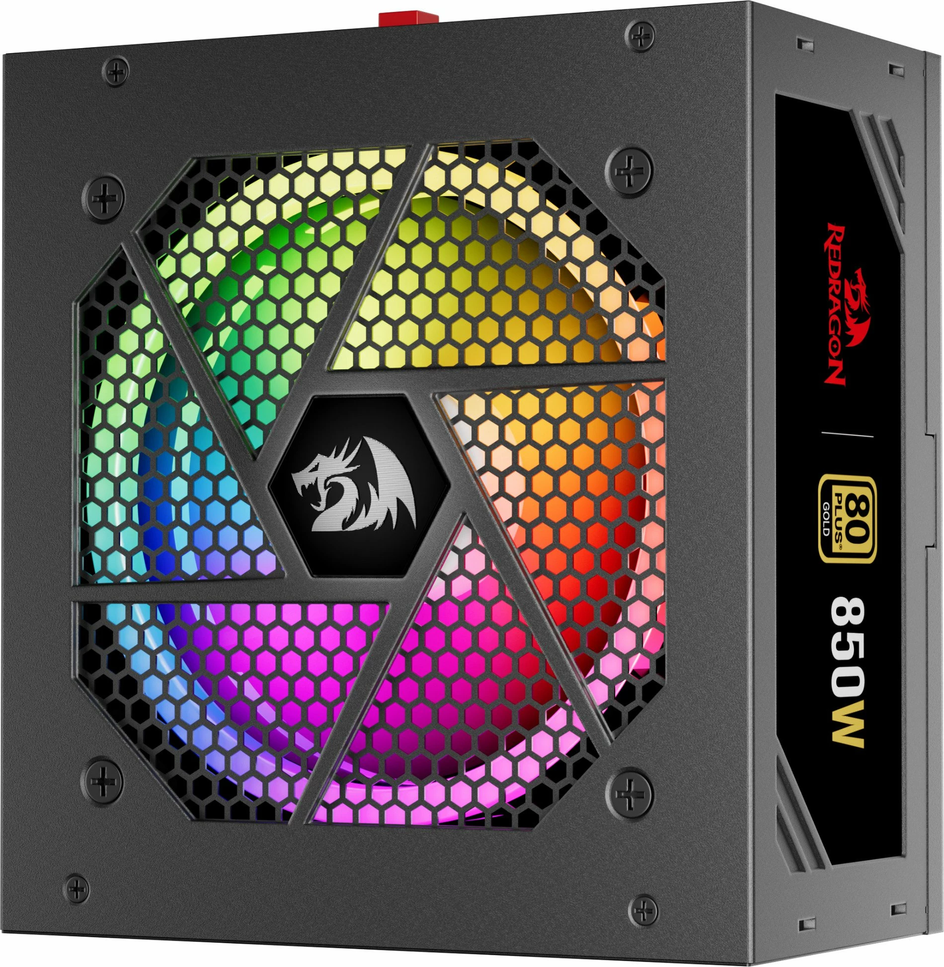 Furnizues rryme ATX Redragon GC-PS007-1-V2 850W 80 Plus Gold, plotësisht modular, RGB, i zi