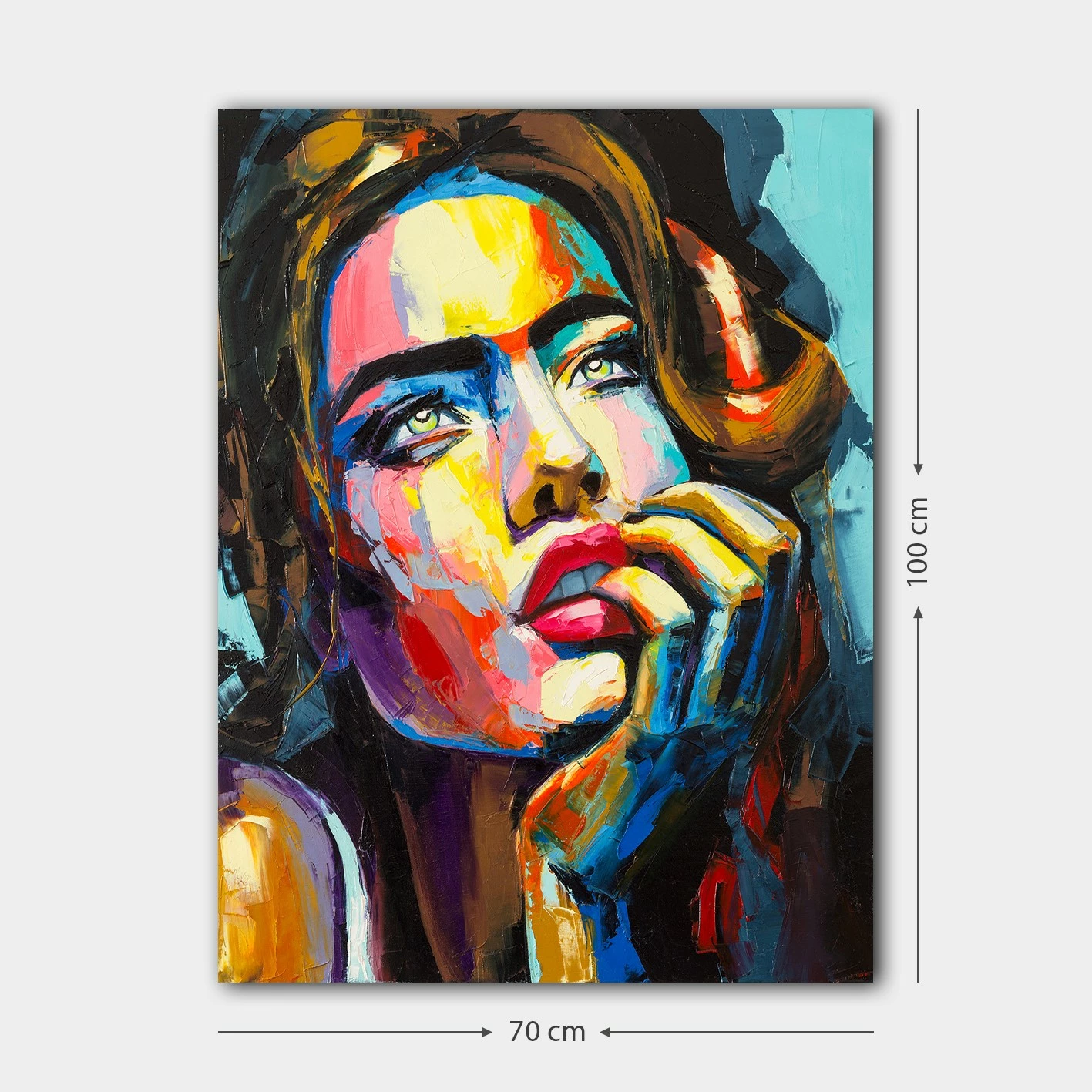 Pikturë dekorative në kanavacë, shumëngjyrëshe, Wallity, 70x100cm, 591553301_70100