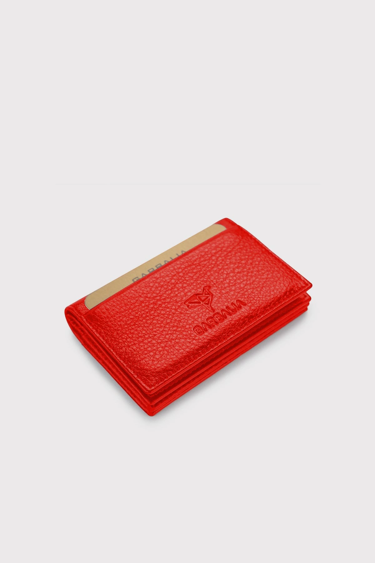 Mbajtës kartelash lëkurë, i kuq, Zoozie Bags, Vera