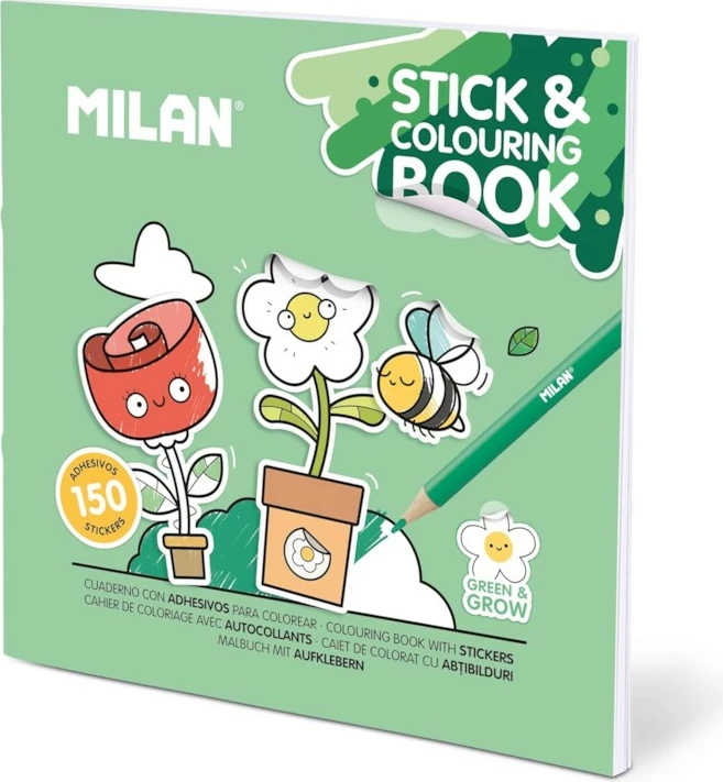 Milan Liber Per Ngjyrosje Me Stickera Green Grow 54218Gs04