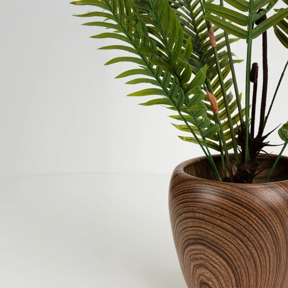 Set vazo BOIS, 3 copë, qeramike, ngjyrë kafe, 42x42x35cm