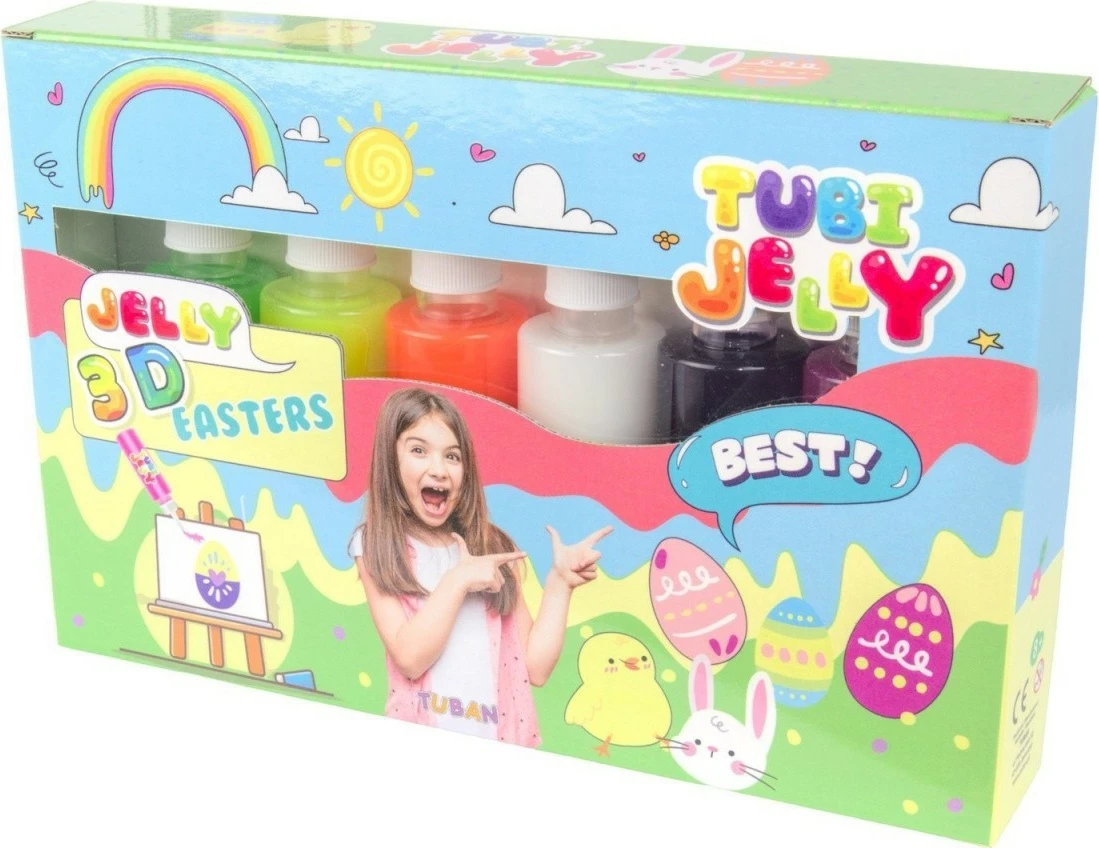 Set kreativ TUBAN Tubi Jelly TU3325, 6 ngjyra, për fëmijë, Multikolor
