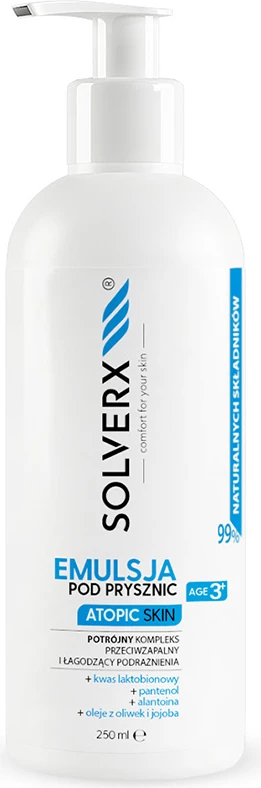 Emulsion për dush për femra SOLVERX për lëkurë atopike 250ml