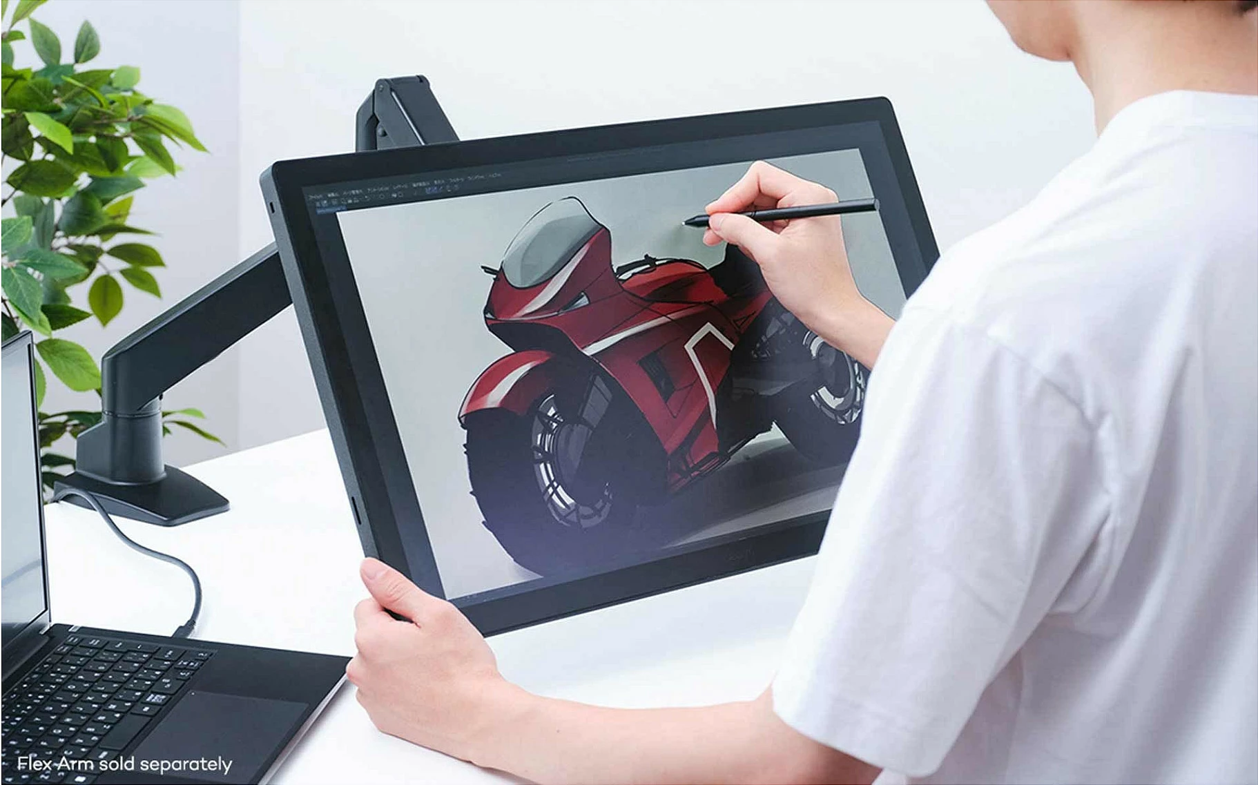 Tablet grafik me ekran Wacom Cintiq 24 Pen DTK246E, 24" QHD 2560x1440, IPS, 8192 nivele presioni, i zi